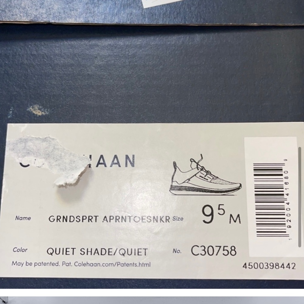 Cole Haan Mens Grandsport Size 9.5 C30758 Grey & Yellow. Never worn original box - Picture 7 of 8
